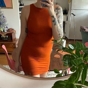 bodycon ruched mini dress